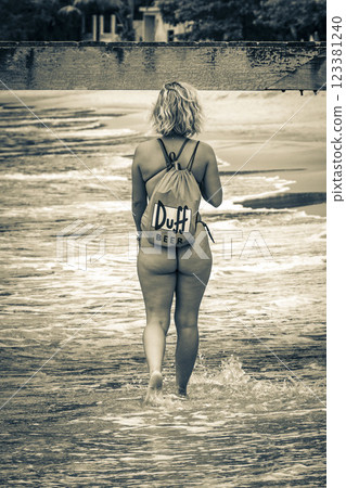 Sexy brazilian woman Ilha Grande Praia de Palmas beach Brazil. 123381240