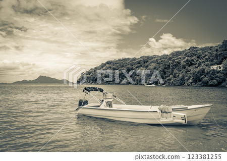 Boats ships Boat Praia de Palmas beach Ilha Grande Brazil. Boats ships Boat Praia de Palmas beach Ilha Grande Brazil. 123381255