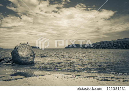 Big tropical island Ilha Grande Praia de Palmas beach Brazil. Big tropical island Ilha Grande Praia de Palmas beach Brazil. 123381281