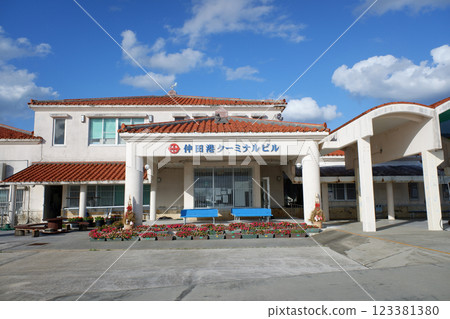Okinawa Prefecture, Izena Island, Nakata Port 123381380