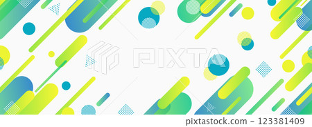 Pong 風格幾何綠色漸層背景圖案框架 123381409