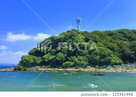 【神奈川縣】晴天的觀音崎公園海灘 123381449