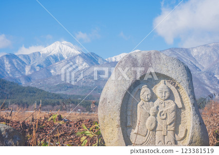 Winter Jonen Dosojin Shrine [Horigane, Azumino City] 123381519
