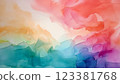 A soft and fantastic watercolor texture background 123381768