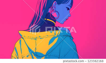 Dancer girl AI 123382168