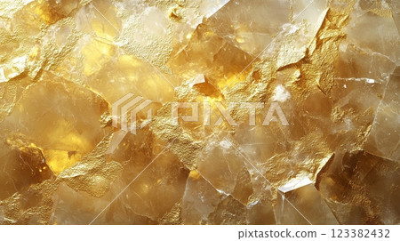 Gold power stone, gemstone background material 123382432