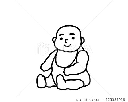 日本民間故事桃太郎的插圖 日本民間故事桃太郎的插圖 123383018