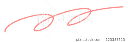 Simple line red swirl 123383513