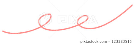 Simple line red swirl 123383515