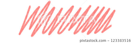 Simple line, red, wavy 123383516