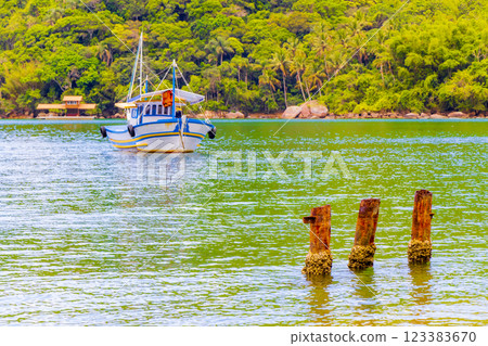 Boats ships Boat Mangrove and Pouso beach Ilha Grande Brazil. Boats ships Boat Mangrove and Pouso beach Ilha Grande Brazil. 123383670