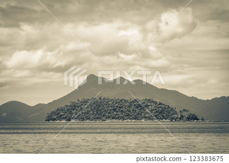 Mangrove and Pouso beach on tropical island Ilha Grande Brazil. Mangrove and Pouso beach on tropical island Ilha Grande Brazil. 123383675