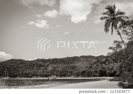 Mangrove and Pouso beach on tropical island Ilha Grande Brazil. Mangrove and Pouso beach on tropical island Ilha Grande Brazil. 123383677