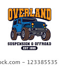 Off road Vehicle in vector illustration, perfect for Off road Club logo and T shirt design 123385535