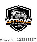 Off road Vehicle in vector illustration, perfect for Off road Club logo and T shirt design 123385537