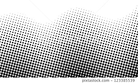 Halftone diagonal curve background black 123385539