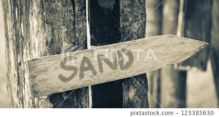 Relax on colorful violet directional arrows on Ilha Grande Brazil. Relax on colorful violet directional arrows on Ilha Grande Brazil. 123385630