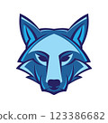 Fox face vector illustration, perfect for Fashion brand, Clothing Business  logo design and kids t shirt design 123386682