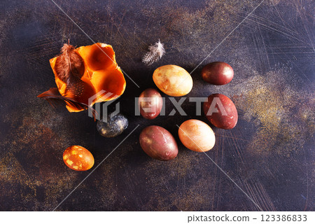color easter eggs 123386833