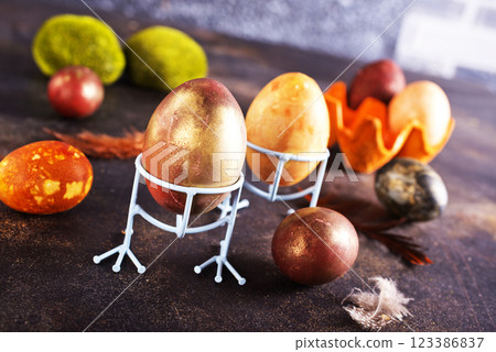 color easter eggs color easter eggs 123386837