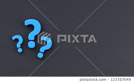 3d group of question marks on a black wall 3d group of question marks on a black wall 123387649