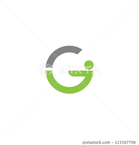 Green people health letter g logo 123387790