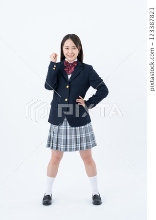 學校女孩高中膽量構成 123387821