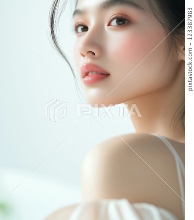 Asian women's beauty image (skin care, body care, beauty salon) 123387983