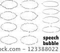 對話泡泡橢圓形 123388022