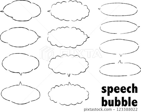 對話泡泡橢圓形 123388022