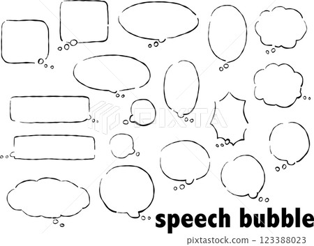 Speech bubble thoughts 123388023