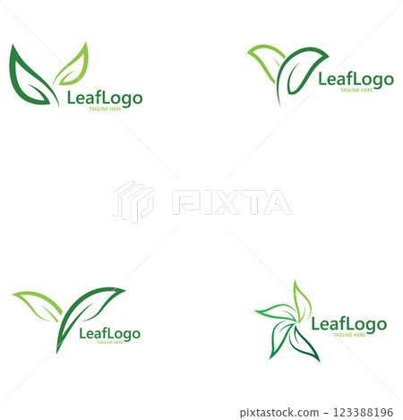 Leaf Logo Nature Template illustration Leaf Logo Nature Template illustration 123388196