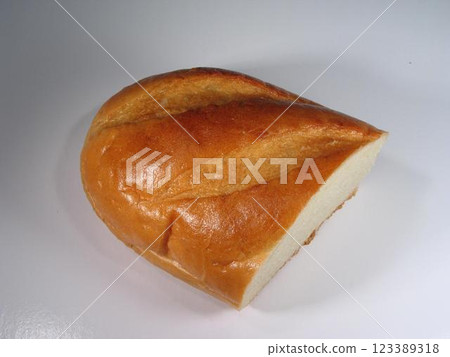Piece of bread on the table close view background Piece of bread on the table close view background 123389318