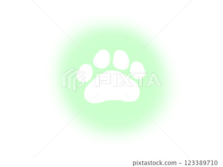 爪子圖示素材 爪子圖示素材 123389710
