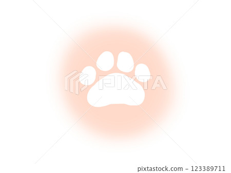 爪子圖示素材 123389711