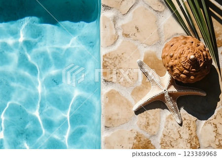 Summer Vibes with Starfish by the PoolSummer Vibes with Starfish by the Pool 123389968