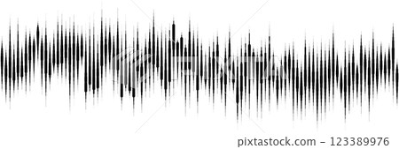 Line texture of seismogram or audio sound wave diagram 123389976