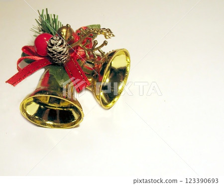 Christmas Bells On White Background Christmas Bells On White Background 123390693
