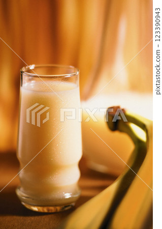 Banana Juice Background Banana Juice Background 123390943