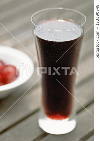 Cherry Juice Background 123390949