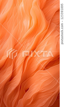 Abstract orange and yellow wavy color background. 123391895