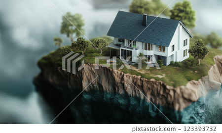 Housing price rise and collapse 123393732
