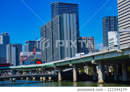 [大阪風景] 淀屋橋地區的河畔建築 123394274