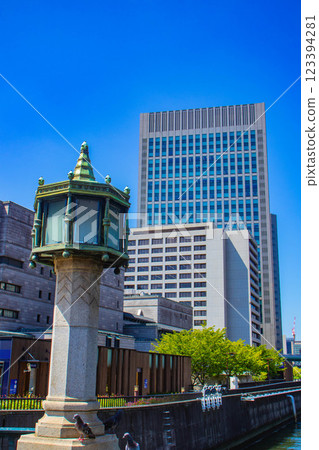 [大阪風景] 淀屋橋地區的河畔建築 123394281