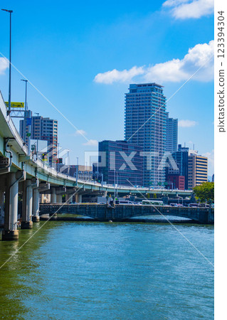 [大阪風景] 淀屋橋地區的河畔建築 123394304