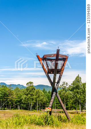飛鎢高山、飛和田高原的夏季風景，七月 123394869