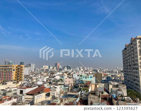 越南 胡志明市 城市景觀 空氣污染 123395627