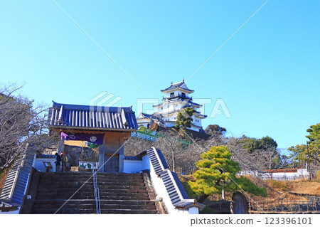Scenery of Kakegawa Castle castle tower, Kakegawa City, Shizuoka Prefecture 123396101