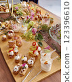 Flower sweets buffet 123396610