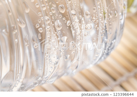 Image of a chilled plastic bottle to prevent heatstroke 123396644